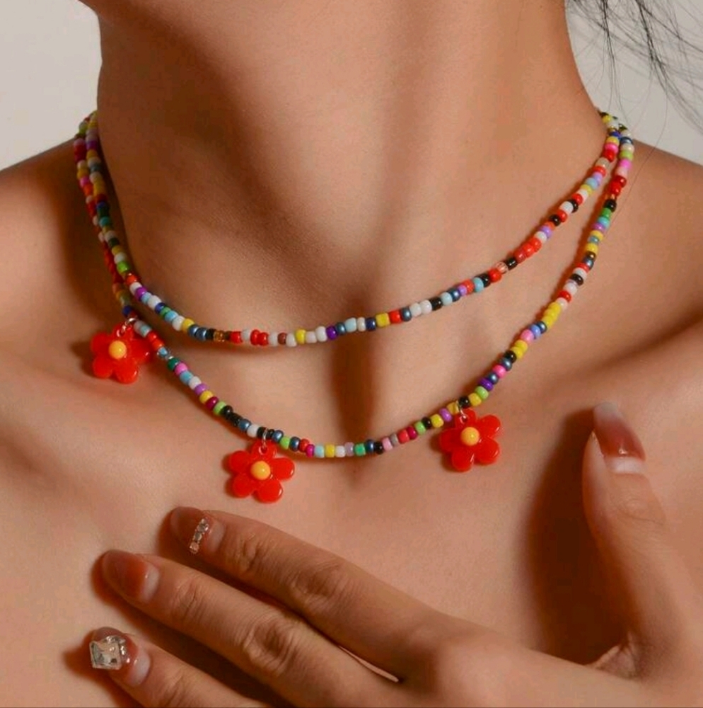 90s beaded necklaces